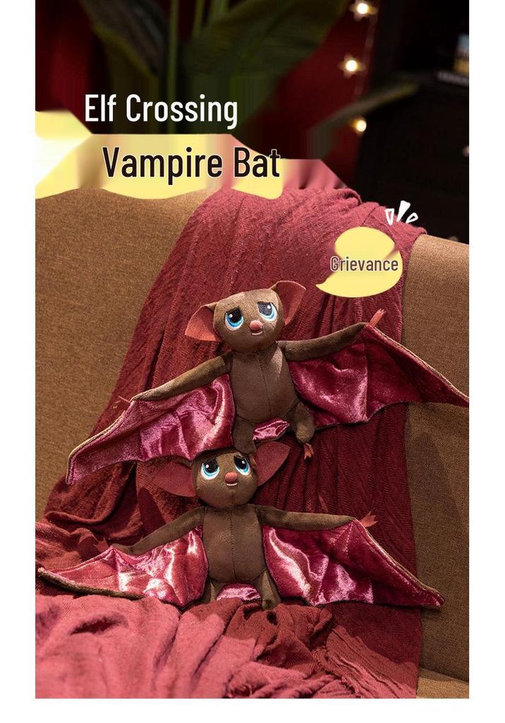 Halloween Cross-Dressing Vampire Bat Plush Toy Decoration