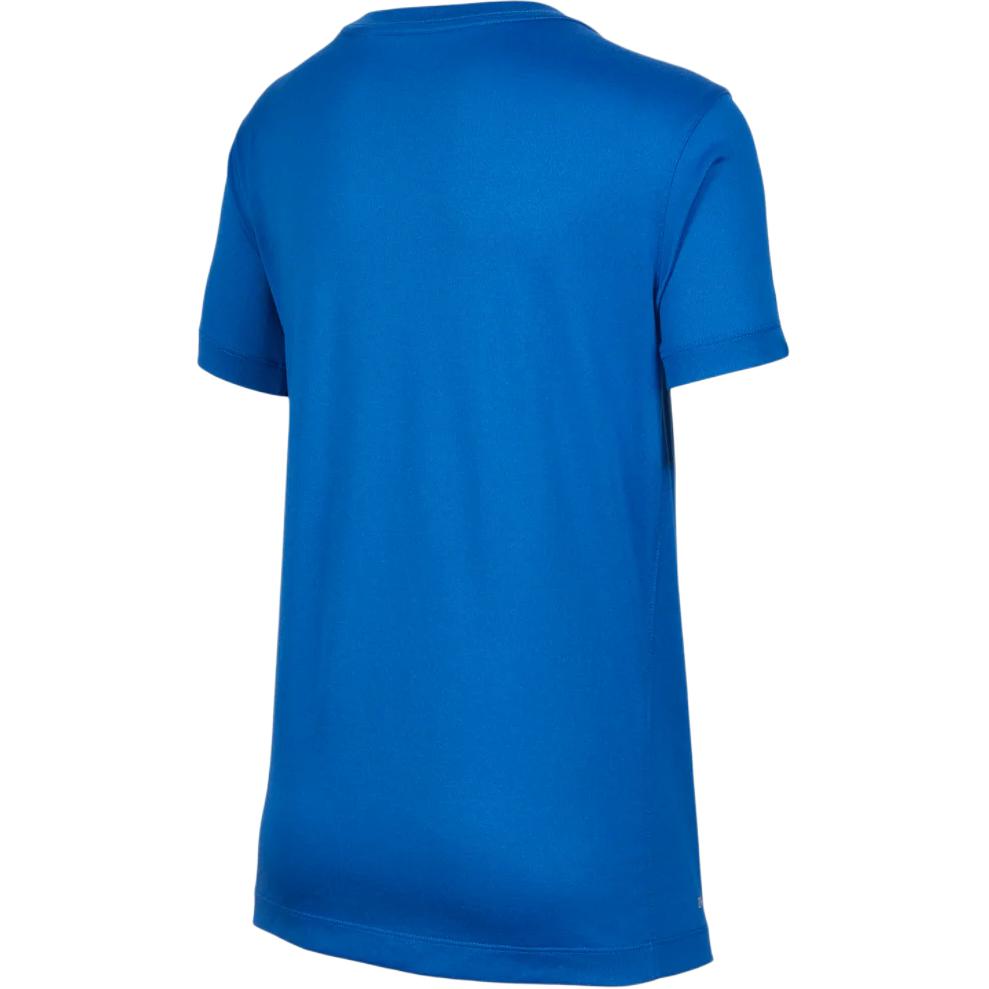 Nike Team Legend Bequeme Schnelltrocknende Rundhals Kurzarm Kinder Tops Dunkelblau IB8678-450