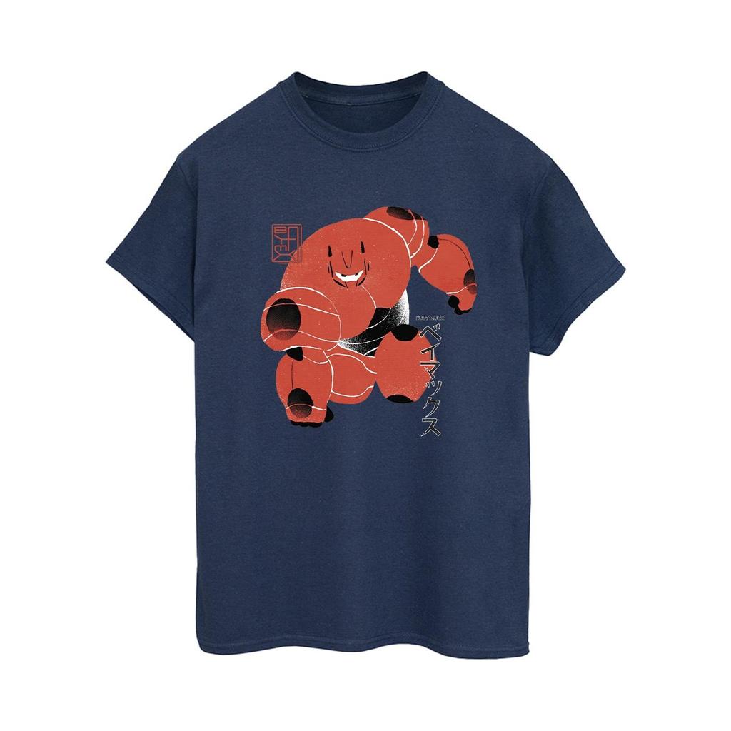 Disney Womens/Ladies Big Hero 6 Baymax Suite Pose Cotton Boyfriend T-Shirt