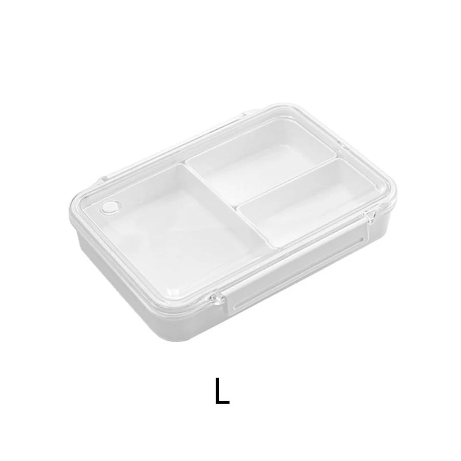 1pc-Portable Lunch Box - Bento Containers, Leak-Proof, Manual, Durable Plastic Material, Ideal for Picnic and Outdoor Activities