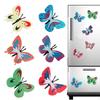 6x Butterfly Stickers Decor 3D Ornaments Refrigerator for Message Boards Cabinet