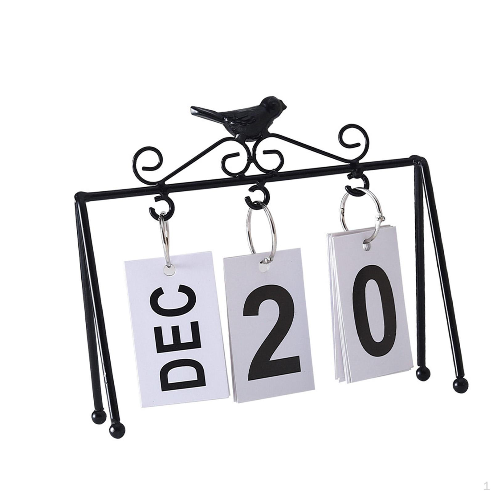 Настольный календарь Металлический Классический Вечный и для Офиса, Декор,