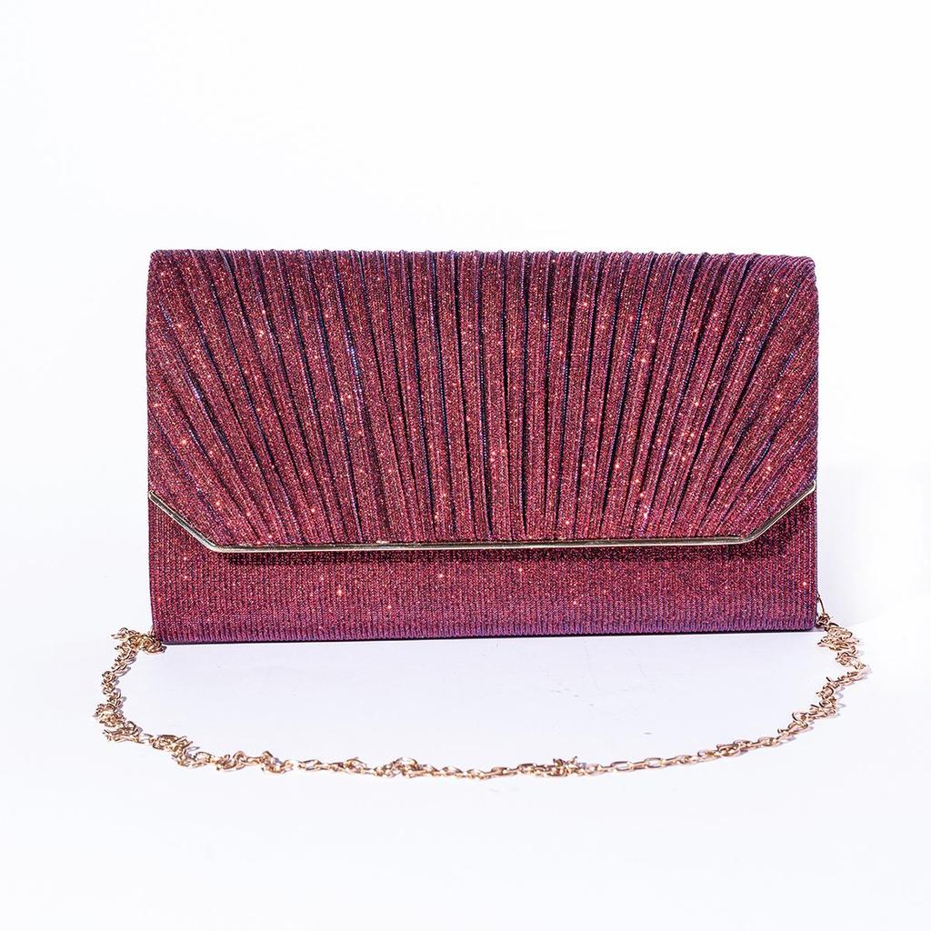 Rhinestone Glitter Evening Clutch: Elegant Square Crossbody Handbag