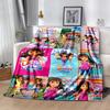 Dora Explorer Blanket Warmthful Decor Perfect for Sofa Office Bed Four Seasons Universal Digital Print Ideal Gift for Friends Family Couples Picnic