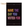 Motstå Hat Hageflagg Dobbeltsidig Anti-Trump Banner Ha Dagen Du Stemte For Utendørs Flagg for Veranda Gårdsplass Plen
