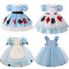 Maid Poker Girls Kostüm Wunderland Lolita Schneewittchen Prinzessinnenkleider Mädchen Halloween Partykleider Geburtstag Abschlussballkleid