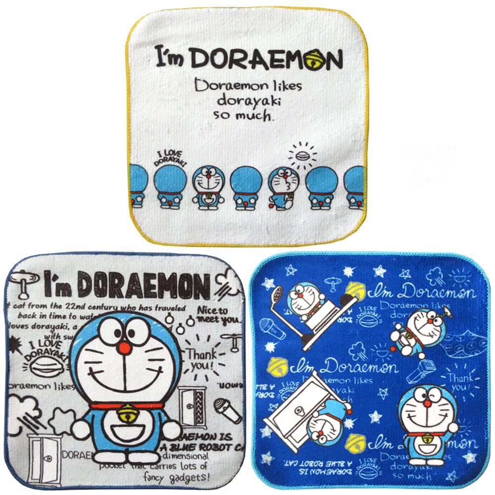 Salonje Doraemon 32501 Mini Towel Set 870764 Doraemon Petit Towel Handkerchief 3-Piece I m