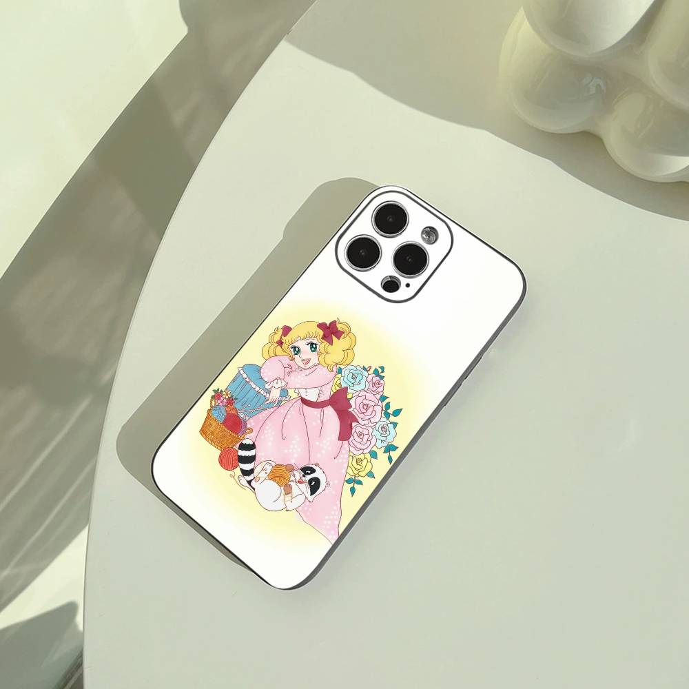 Classic Cartoon-Sweet C-andy C-andy Phone Case For iPhone 17,16,15,14,13,12,Pro Max, Lightweight and Practical Soft Black Cover