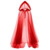 Black Bridal Shawl Witch Vampire Cosplay Cloak Halloween Double Cloak Game Party Costume Props Holiday Dress Up