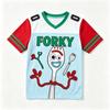 Kids Rex Football Jersey T‑Shirt Toy Story Print Short Sleeve Sport Tee Boys Girls Cartoon Anime Sportswear Casual Children Tops