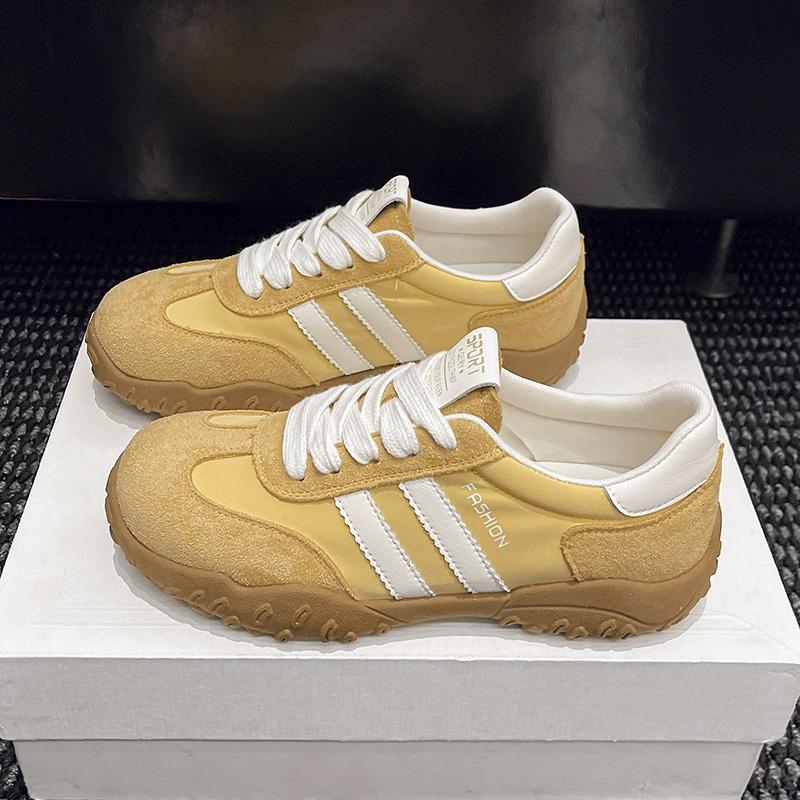 Leather platform women's spring and summer new soft-soled casual board shoes outdoor mountaineering sports shoes