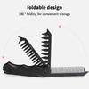 Professional 3 In 1 Pocket Folding Combs Wide Tooth Oil Head Comb Beard Combing Barber Hair Clipper Comb Salon Hair Styling Tool