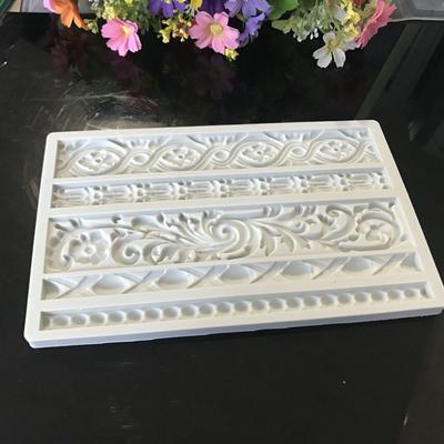Molde de bolo de renda de flor de silicone DIY ferramenta de cozimento decorativa de fondant de chocolate