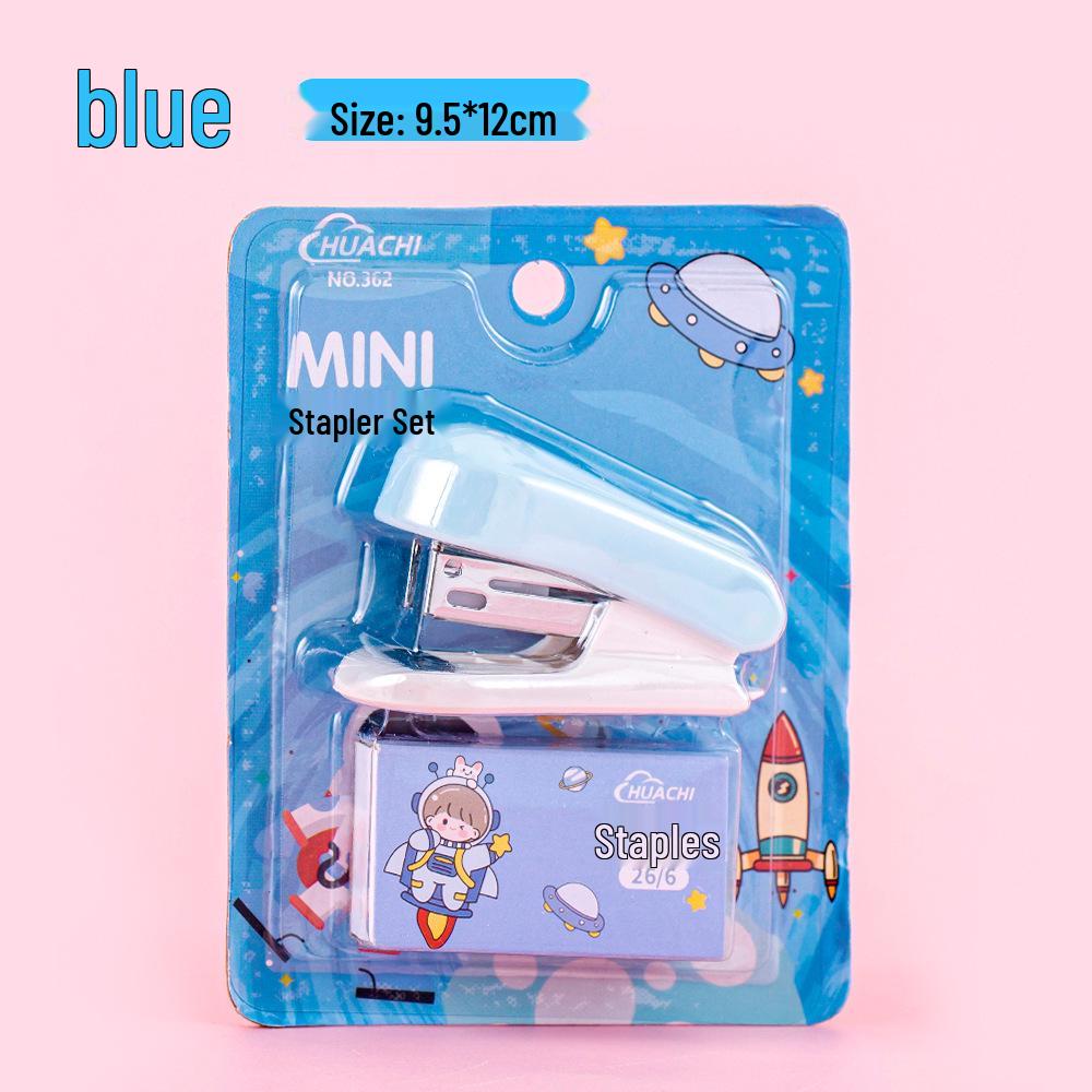 Mini Cartoon Stapler Set - Portable Student Test Paper Binding Machine
