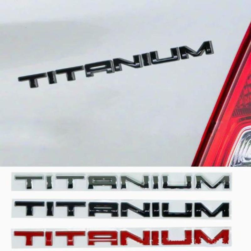 Suitable for the new Ruiji rear letter mark upgraded high-end version, the new TITANIUM metal tailbox sticker
