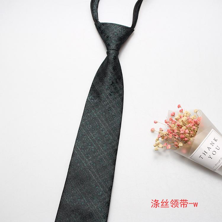 Hot-Selling Formal 8Cm Business Tie, Men'S Zipper Lazy Tie, Small Flower Cashew Nut Ideas, A Variety Of Colors