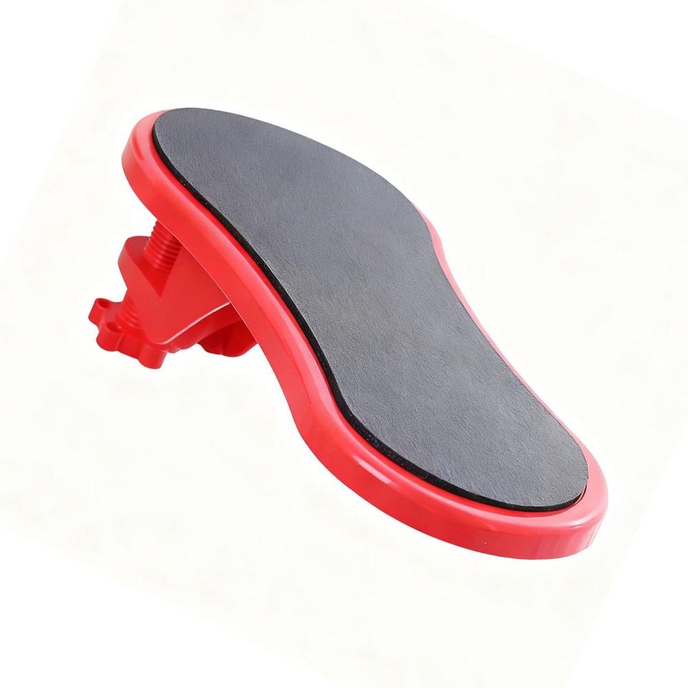 Rotatable Computer Arm Rest Anti Slip Wrist Support Pad Comfortable Armrest Desk Holder  Office Use красный