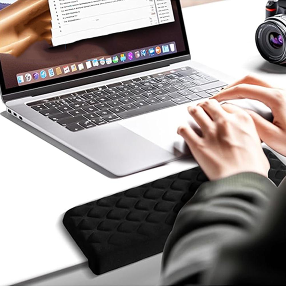 2er-Pack L-förmiges Schreibtisch-Ellenbogenpolster Ergonomisches Schreibtischkantenpolster Tastatur-Handgelenkstütze für Gaming Büro Computer PC Malen Gaming