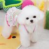 Cute Stripped Dog Dress Soft Pet Princess Dress Fashion Dog Suspender Skirt  Pet Clothes