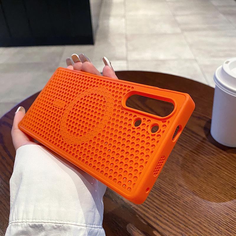 For ZTE Nubia Red Magic 10 10S 11 Pro Plus Case Honeycomb Heat Dissipation Breathable Magnetic Back Cover Shell Redmagic 11 Pro