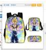 New animation cartoon dragon ball backpack, primary and secondary school schoolbag, satchel, shoulder bag, pencil case three-piece set