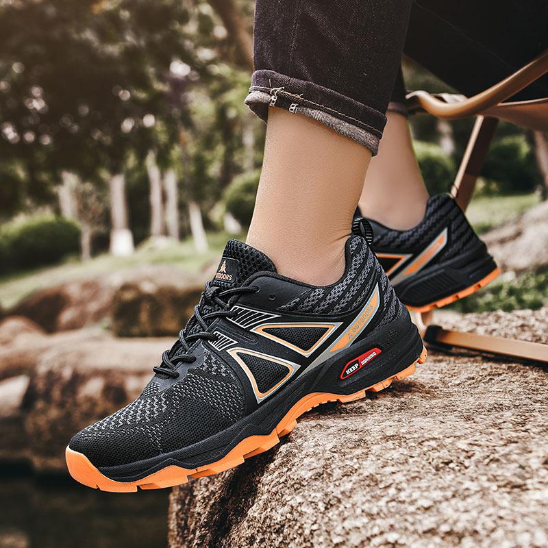 Mens Outdoor Hiking Shoes Off-Road Non Slip Anti Collision Breathable High Quality Mens Boots Lockless Casual Cycling Shoes 47