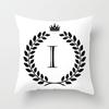 Nordic Simple Crown Letter Printing Pattern Cushion Cover Home Living Room Sofa Decoration Square Pillow Pillow Cover