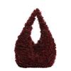 Bolso de Hombro de Felpa para Mujer, Felpa, Gran Capacidad, para el Viaje Diario