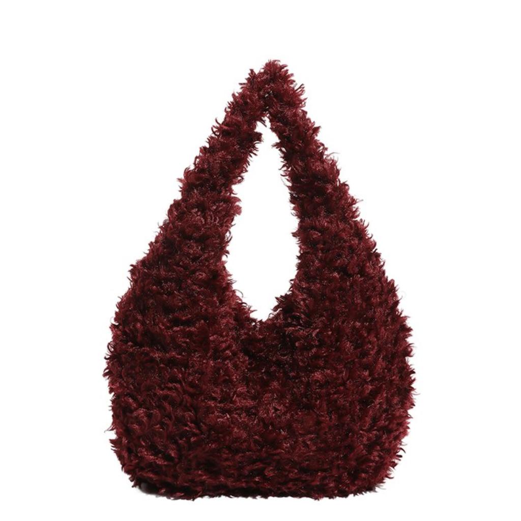 Bolso de Hombro de Felpa para Mujer, Felpa, Gran Capacidad, para el Viaje Diario