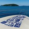 Retro Hawaiian Stamps Quick Drying Bath Towel Microfiber Beach Towel Light Weight Swimming Camping Yoga Beach Out