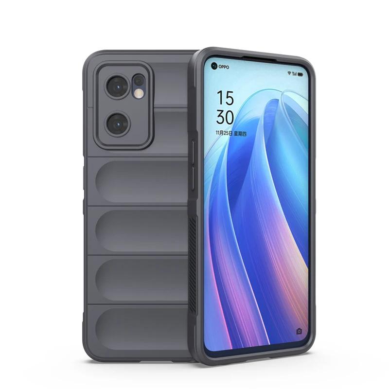 Hülle für OPPO Reno7 Reno 7 Pro 5g Globale Rückseite Telefonhülle Flüssigsilikon Stoßfeste Panzerhüllen Funda Coque