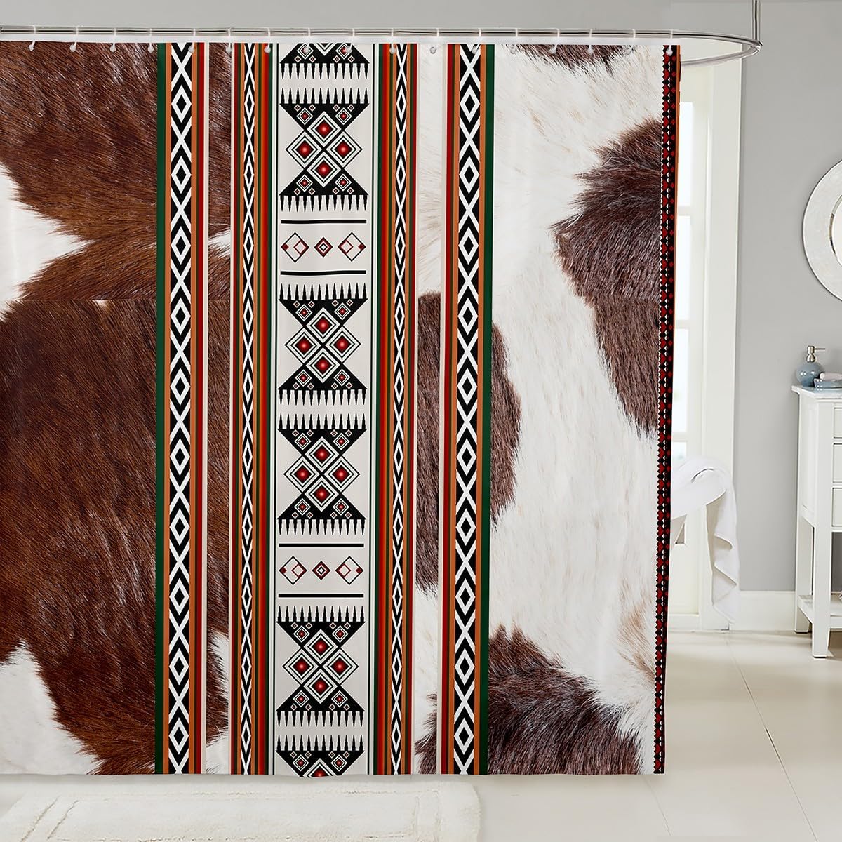 

Japanese Style Bathroom Accessories Dragon Shower Curtain Magical Animals Bath Curtain Western Wildlife Theme Bathroom Sets W60H190(CM)-1 Pcs