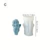 1pcs Candle Making Resin Mold Cute Angel Scented Candle Silicone Mold Homemade Winged Angel Candle Mold Cake Chocolate Soap Mold