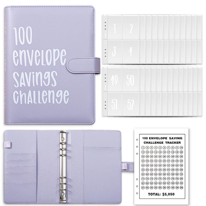 100-Day Savings Challenge Budget Binder & A5 Planner Notebook
