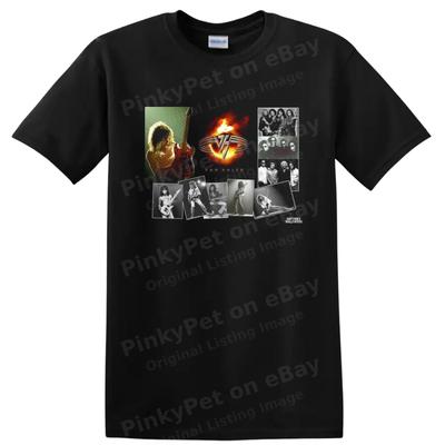 Rock Guitar Fire Graphic T Shirt Vintage Concert Music Fan Tee