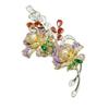 Bo Xin Yun Elegant Floral Brooch & Earring Clip - Unique, Colorful, Dual-Use Jewelry Gift