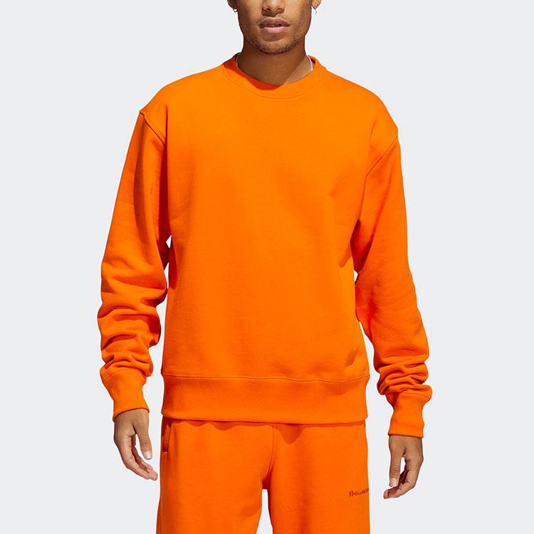 Adidas X Pharrell Williams Collaboration Sports Pullover Hoodie Men Hoodie Orange HF9939