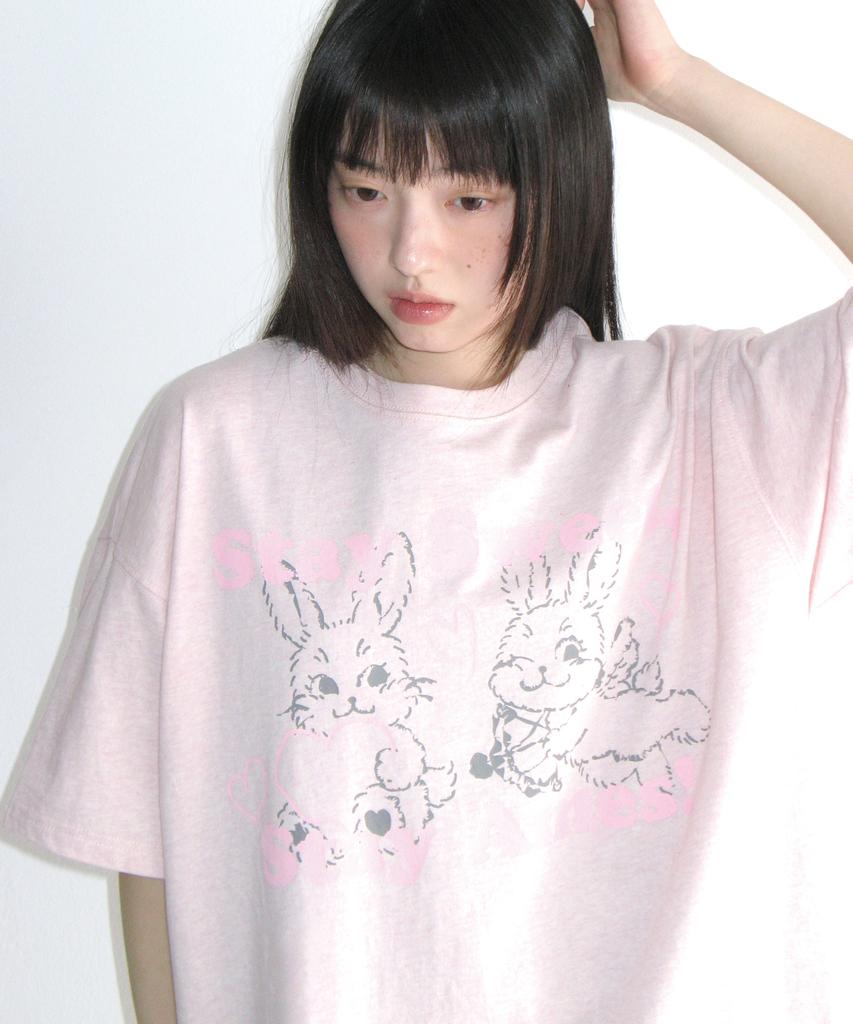 AMES-WORLDWIDE Sweet Rabbit Tee Pink