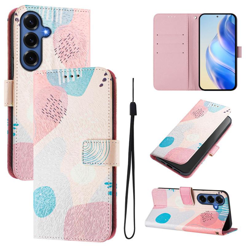 S26+ Leather Phone Case For Samsung Galaxy S26 Ultra S 26 Edge Pro Plus SM-S948B Coque Flip Cover Wallet Magnetic Painted Cases