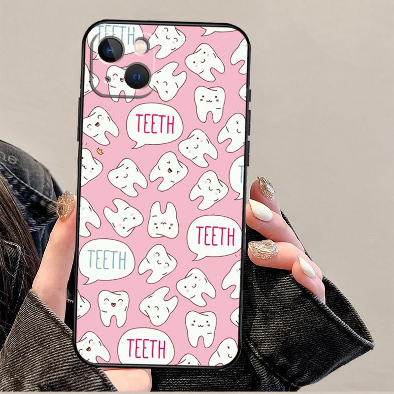 Dentist Dental Tooth Nurse Phone Case For iPhone 17 Pro Max 14 13 12 11 15 16 Pro Max mini 16 Plus 16e 17 Air Cover