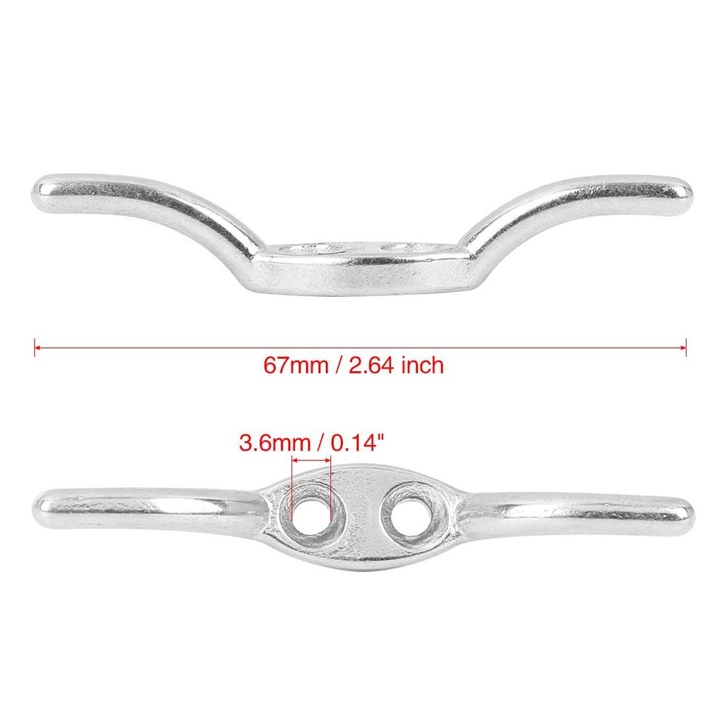 X AUTOHAUX Boat Flagpole Cleat Hook Skew 316 Stainless Steel
