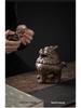 Ceramic Suanni Beast Coil Incense Burner with Lid - Antique Style Ornament for Home