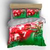 Biancheria da letto Ronaldo Rossa e Verde Set biancheria da letto (1 copripiumino, 2 federe, piumino non incluso)