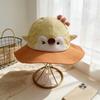 2026 New Kids Cartoon Bucket Hat 52-54cm 4-8 Years Sun Visor for Girls Summer Outdoor Travel Face Small Sunscreen Boys Caps