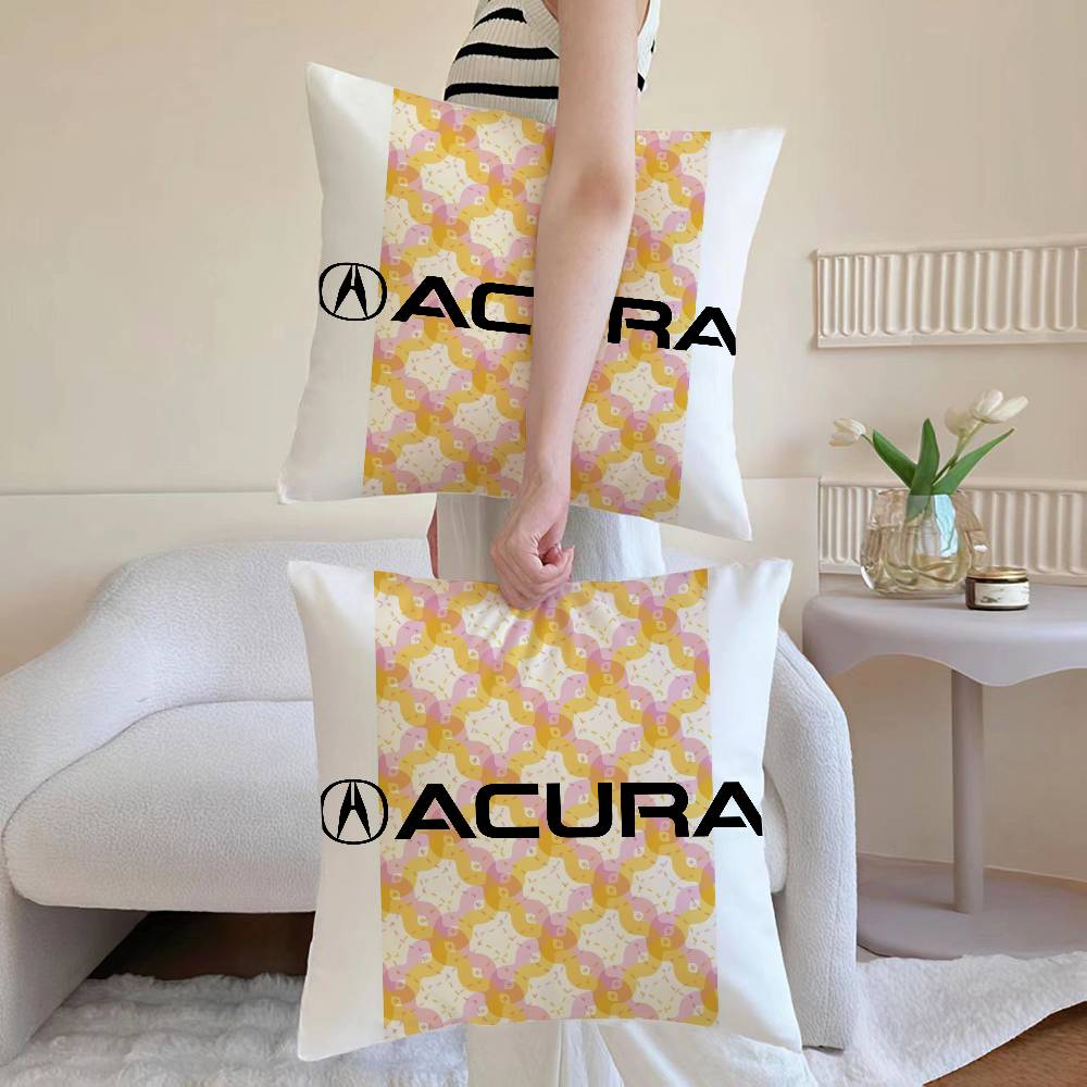 

Anime A-AcuraSE Pillow Case Anti-dustmite Pillowcase Invisible Zipper Silky Short Plush Sofa Cushion Cover 12x12Inch
