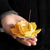 Xichun Handmade Ceramic Flower Incense Holder - Zen Style Ornament