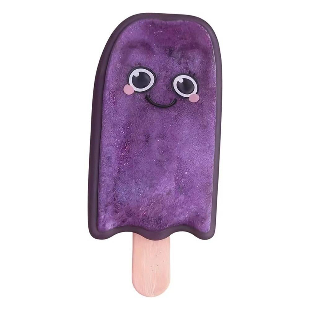 Anxiety Relief Glitter Popsicle Squishy Toy Creative Ice Cream Pinch Ice Cream Squeezed Toy  Office фиолетовый