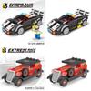 Police Vintage And Cars Assembled Building Block Models Ornament Children Toys