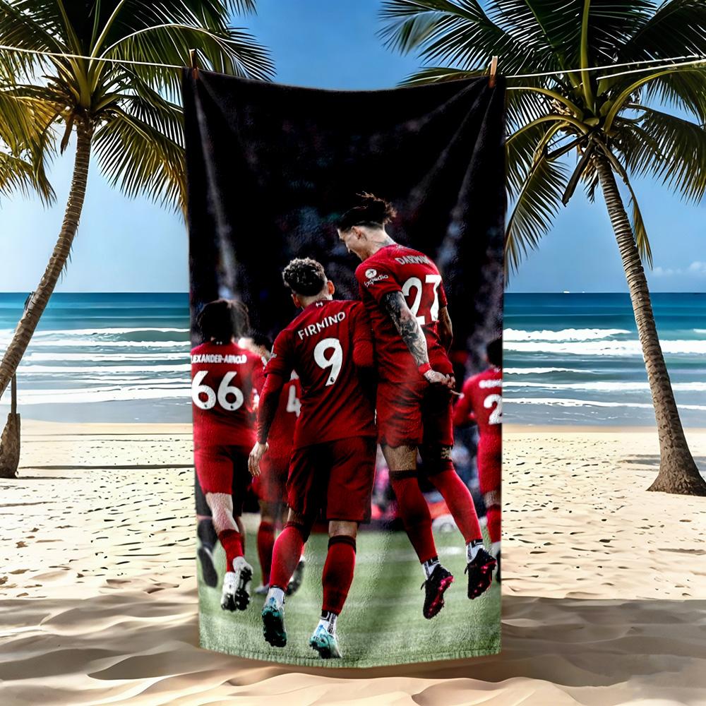 Liverpool Football Club Beach Towel High Absorbency Quickdry Comfortable Lightweight Suitable For Swimming Gym Camping Yoga Vacation