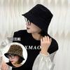 Korean fashion temperament double-sided can wear leopard print bucket hat women's new retro high-end feeling foreign style washbasin hat